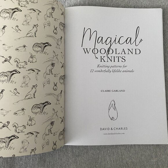 NWT Magical Woodland Knits by Claire Garland Knitting Pattern Book - Picture 7 of 9